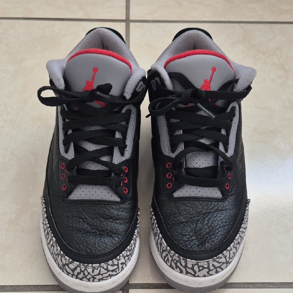 Nike Black and Gray Sneakers with Red Accents